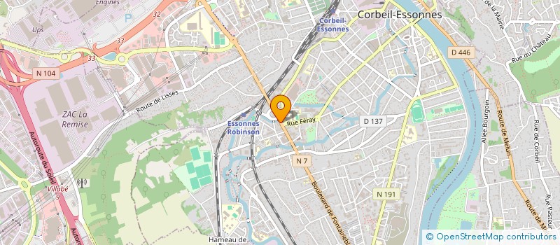 localisation de l'entreprise YANI BAR à CORBEIL-ESSONNES