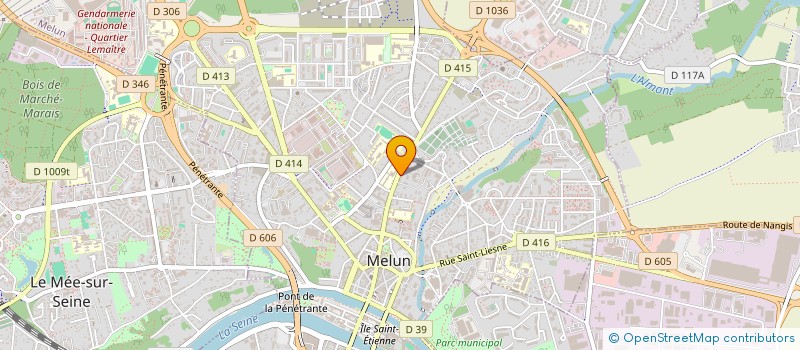 localisation de l'entreprise YANI ECHAFAUDAGE à MELUN