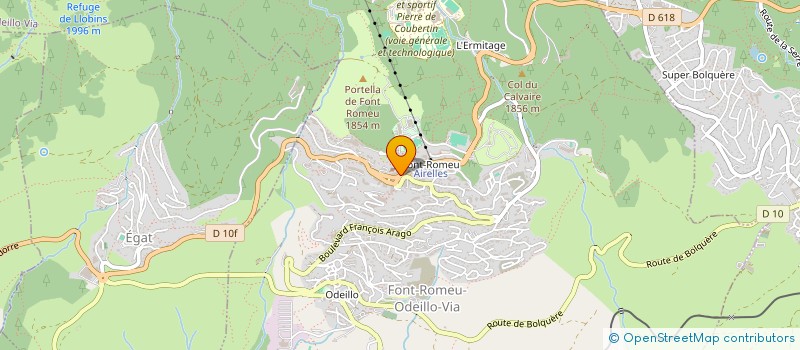 localisation de l'entreprise YANICOLIV  FONT-ROMEU-ODEILLO-VIA