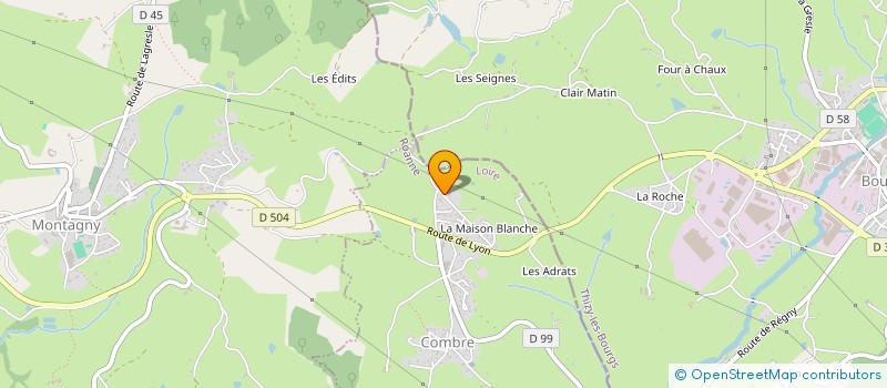 localisation de l'entreprise YANIGAV à COMBRE