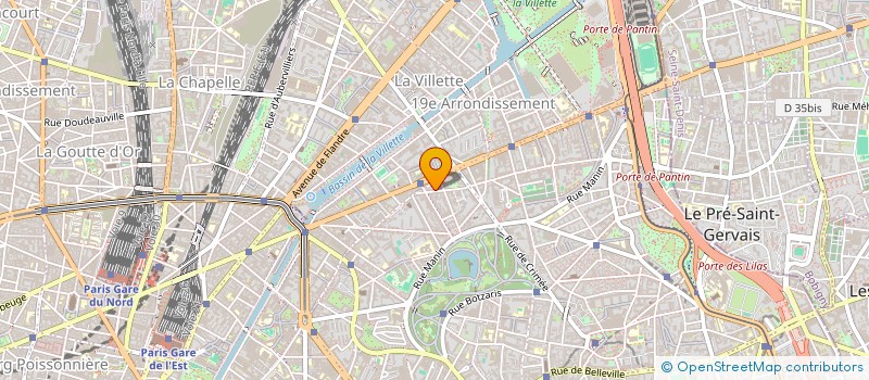 localisation de l'entreprise YANIS à PARIS
