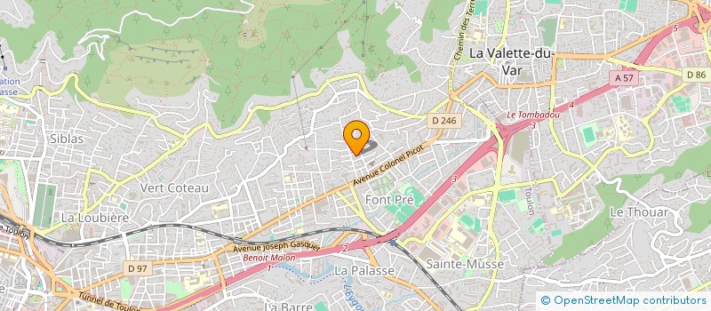 localisation de l'entreprise YANIS  TOULON