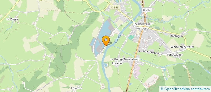 localisation de l'entreprise YANIS  TOULON-SUR-ARROUX