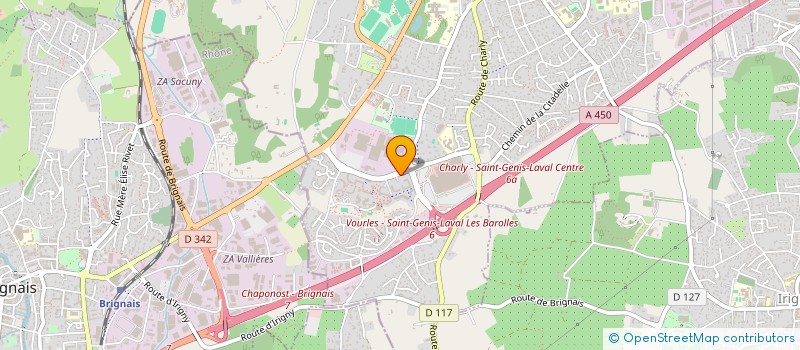 localisation de l'entreprise YANIS  SAINT-GENIS-LAVAL