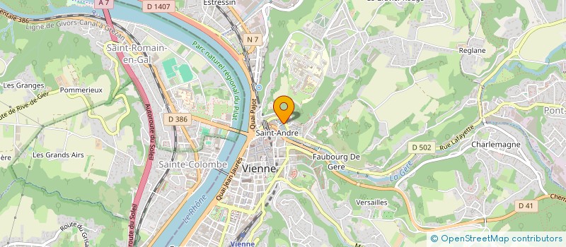 localisation de l'entreprise YANIS à VIENNE