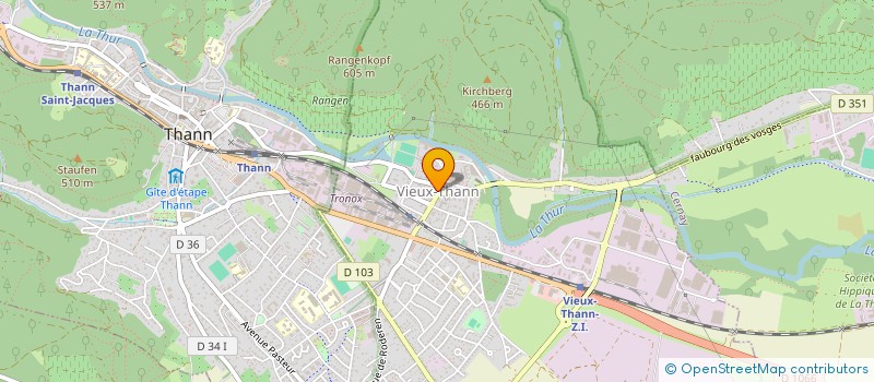 localisation de l'entreprise YANIS  VIEUX-THANN
