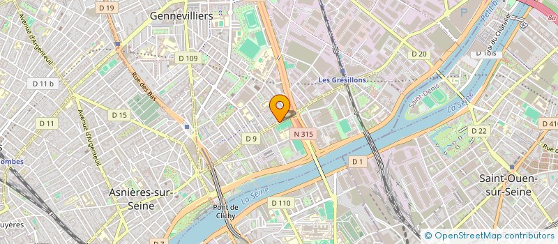 localisation de l'entreprise YANIS BERLINE  GENNEVILLIERS