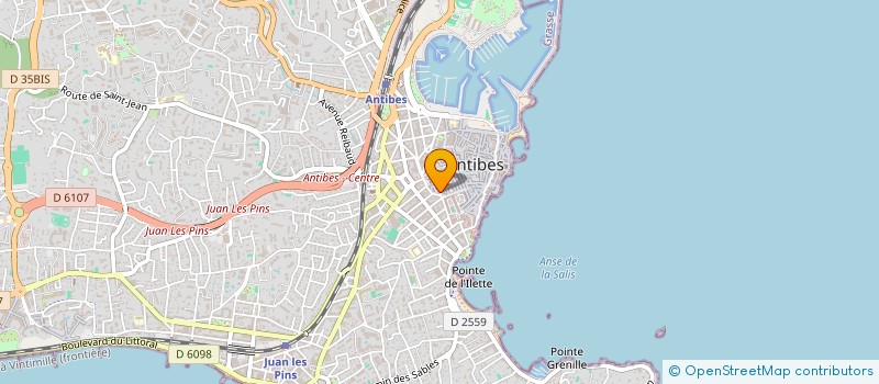 localisation de l'entreprise YANIS JG IMMO à ANTIBES