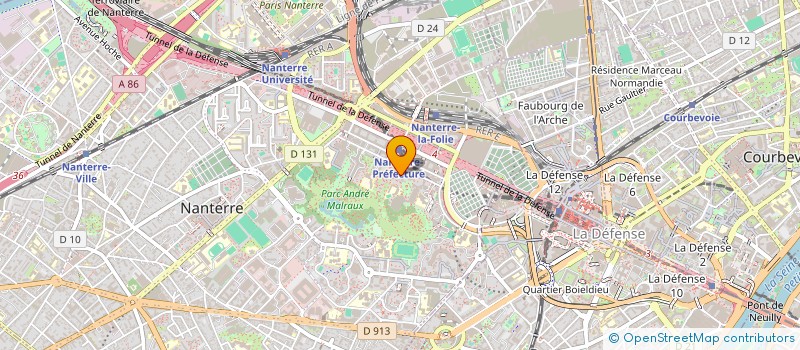 localisation de l'entreprise YANKEE BURGER  NANTERRE