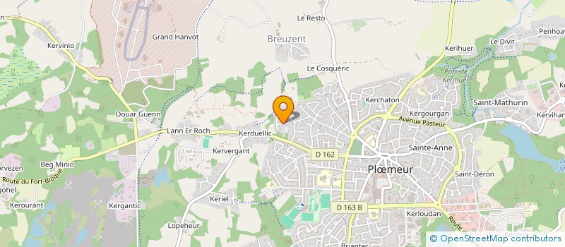 localisation de l'entreprise YANMOR à PLOEMEUR