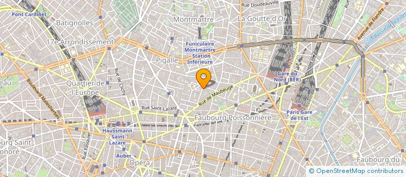 localisation de l'entreprise YANN à PARIS