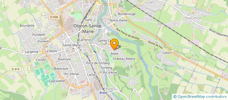 localisation de l'entreprise YANN CHRISTELLE CONSTRUCTION  OLORON-SAINTE-MARIE