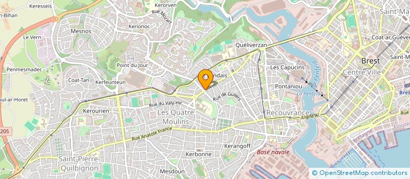 localisation de l'entreprise YANN&CO RENTCAR à BREST