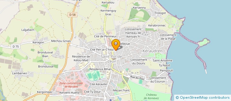 localisation de l'entreprise YANN D'ARGENT  SAINT-POL-DE-LEON