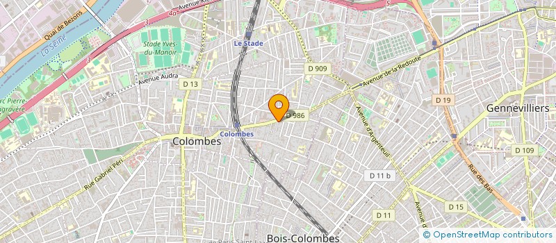 localisation de l'entreprise YANN DALON à COLOMBES