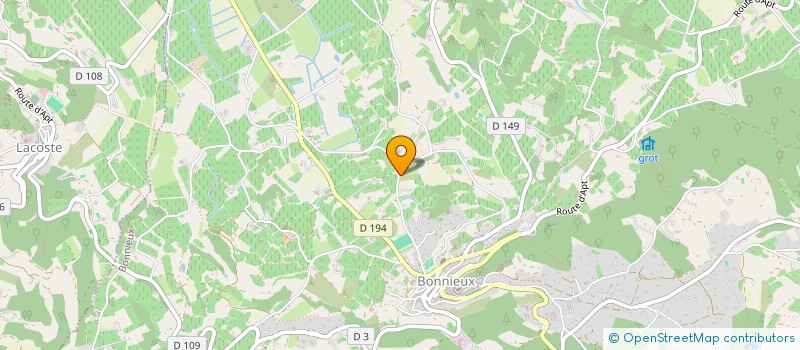 localisation de l'entreprise YANN FAURY à BONNIEUX