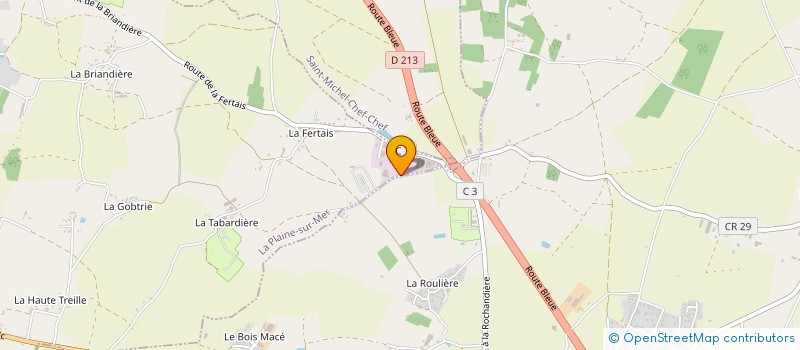 localisation de l'entreprise YANN GUERY à LA PLAINE-SUR-MER