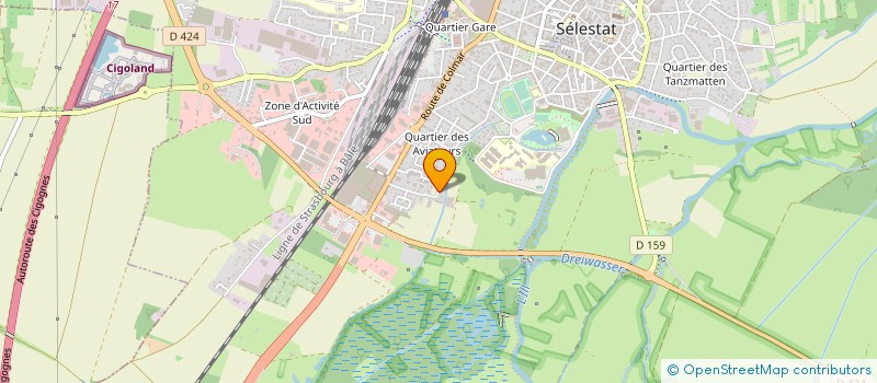 localisation de l'entreprise YANN LE BOULAIRE à SELESTAT