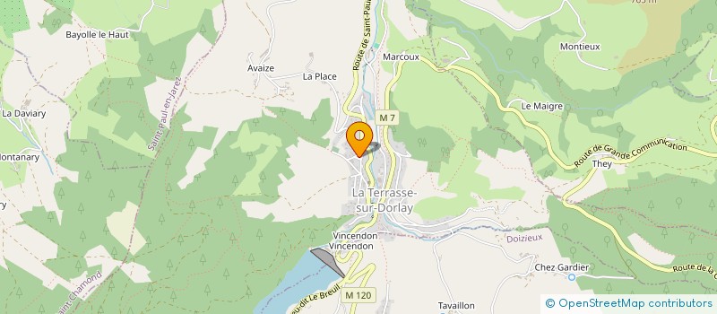 localisation de l'entreprise YANN RACING TEAM  LA TERRASSE-SUR-DORLAY