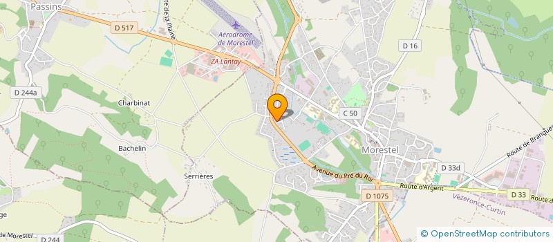 localisation de l'entreprise YANN VASSEUR FAUNE-FLORE-EXPERTISE  MORESTEL