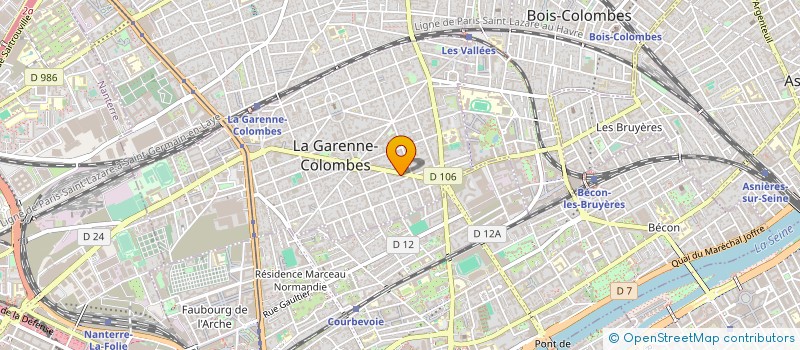 localisation de l'entreprise YANNA à LA GARENNE-COLOMBES