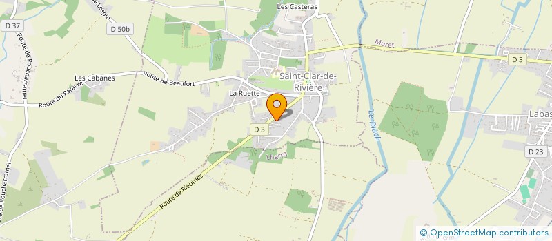 localisation de l'entreprise YANNASSO ASSOCIATION à SAINT-CLAR-DE-RIVIERE