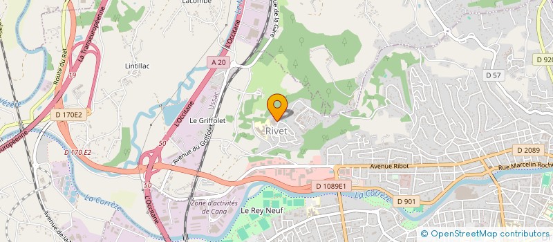 localisation de l'entreprise YANNI à BRIVE-LA-GAILLARDE