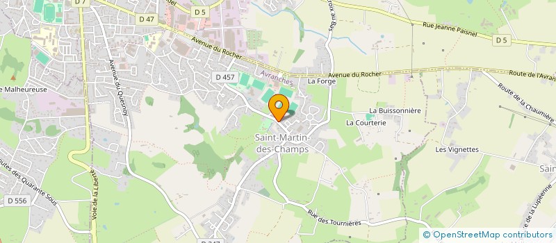 localisation de l'entreprise YANNICK ANFRAY PLAQUISTE  AVRANCHES