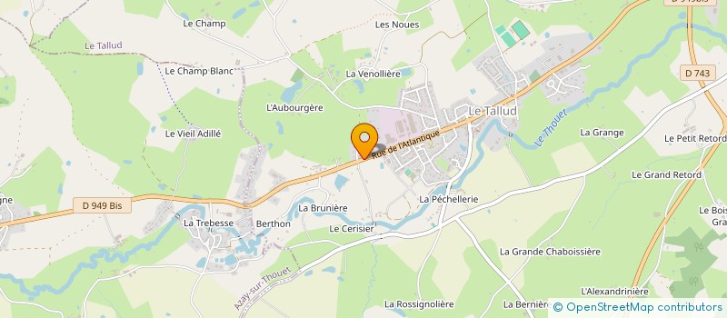 localisation de l'entreprise YANNICK CHAUSSEAU & FILS à LE TALLUD