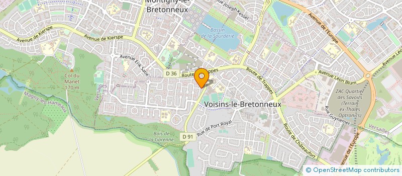 localisation de l'entreprise YANNICK DUMAS CONSEIL  VOISINS-LE-BRETONNEUX