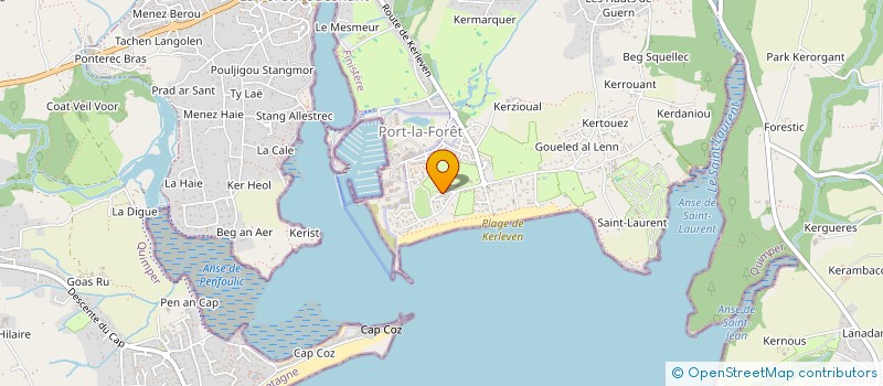 localisation de l'entreprise YANNICK EUDELINE SAILING  LA FORET FOUESNANT