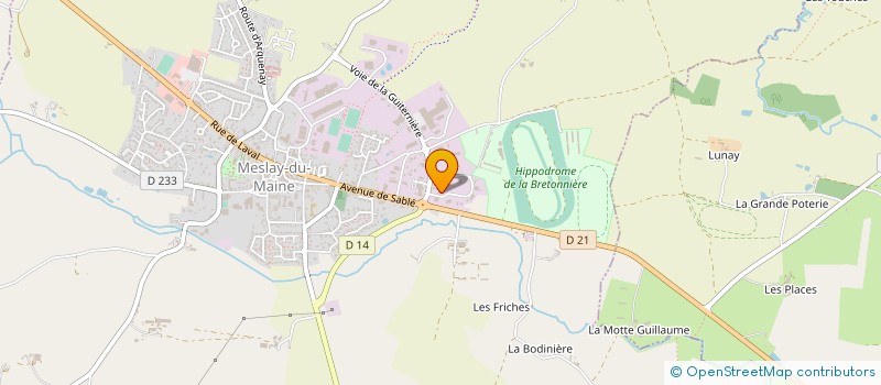 localisation de l'entreprise YANNICK MALINE à MESLAY-DU-MAINE