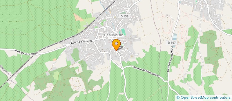 localisation de l'entreprise YANNICK T.P.  BEAUVOISIN