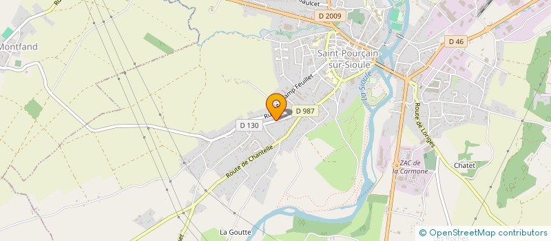 localisation de l'entreprise YANNICK THERMIQUE à SAINT-POURCAIN-SUR-SIOULE