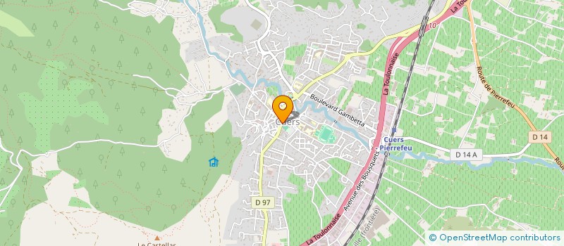 localisation de l'entreprise YANNIS & FLORENCE COIFFURE  CUERS