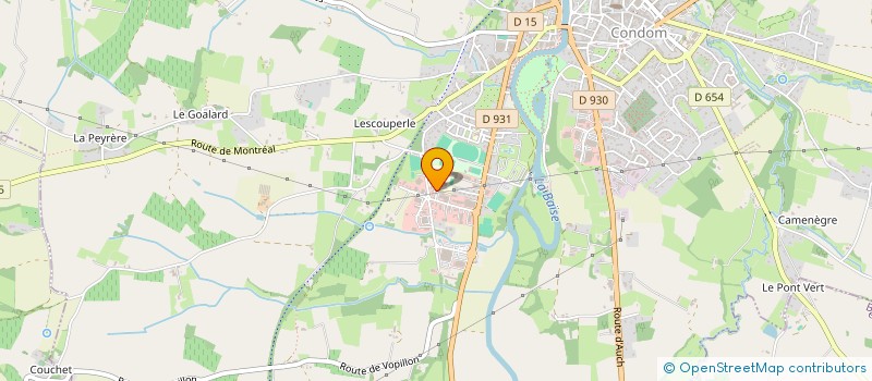 localisation de l'entreprise YANNOU  CONDOM