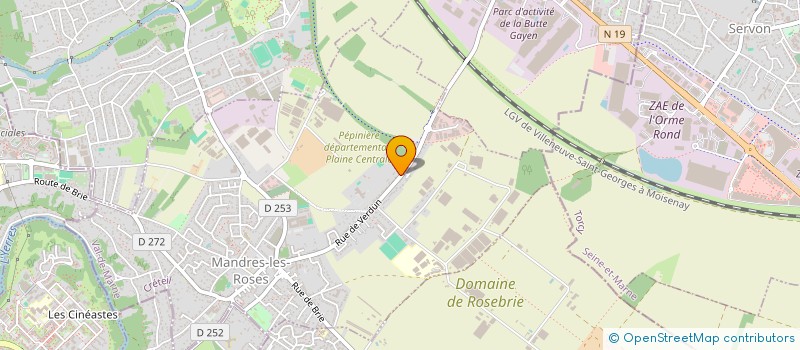 localisation de l'entreprise YANO2MA  MANDRES LES ROSES