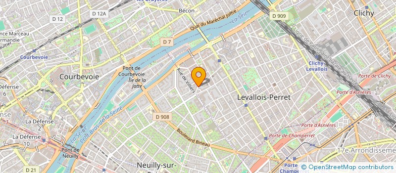 localisation de l'entreprise YANOSA INVEST à LEVALLOIS-PERRET