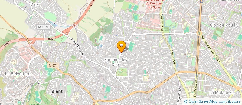 localisation de l'entreprise YANRIC  FONTAINE-LES-DIJON