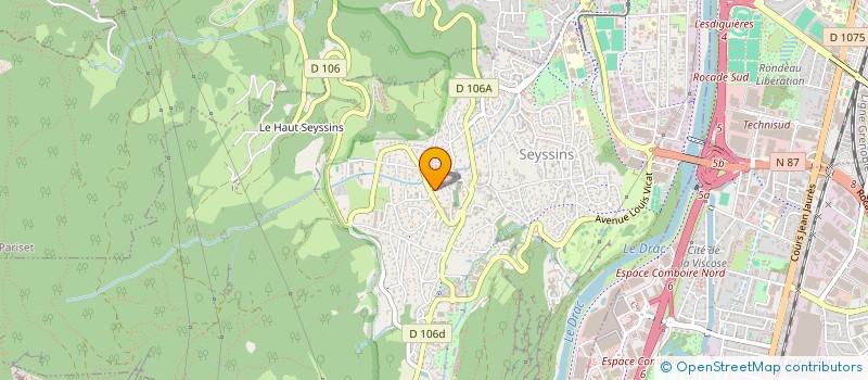 localisation de l'entreprise YANSUN à SEYSSINS