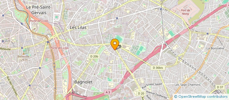 localisation de l'entreprise YANTA  BAGNOLET