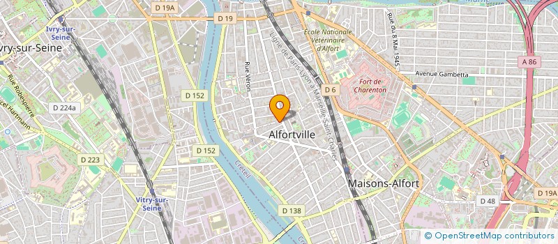localisation de l'entreprise YANTEK à ALFORTVILLE