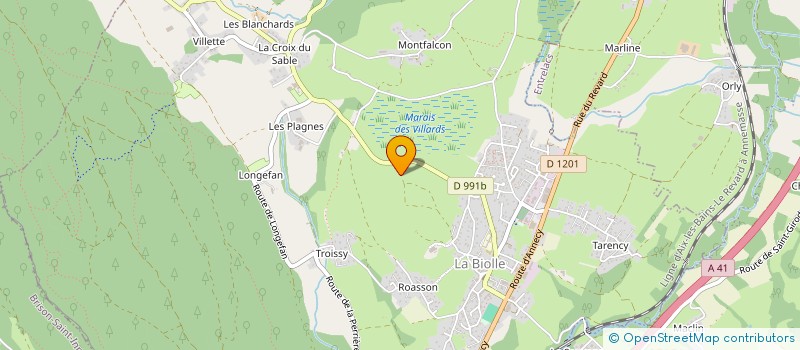 localisation de l'entreprise YANX  LA BIOLLE