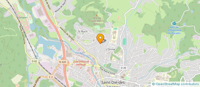 localisation de l'entreprise YAPAR BAT à SAINT-DIE-DES-VOSGES