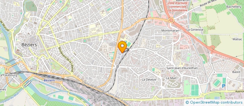 localisation de l'entreprise YAPI CONSTRUCTION  BEZIERS