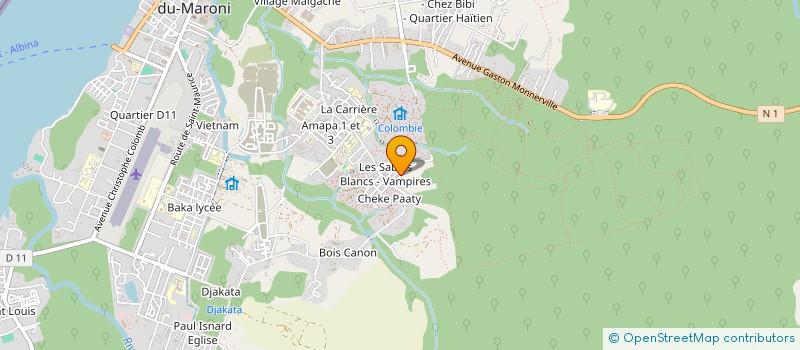 localisation de l'entreprise YAPI PLOMBERIE à SAINT-LAURENT-DU-MARONI