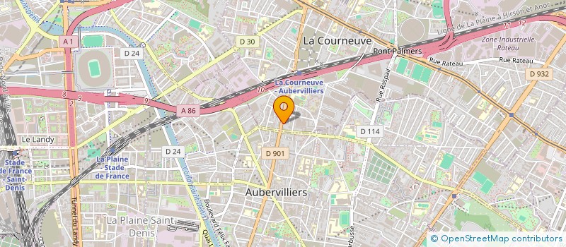 localisation de l'entreprise YAQOUT CONSULTING à LA COURNEUVE