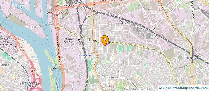 localisation de l'entreprise YARA à SAINT-FONS