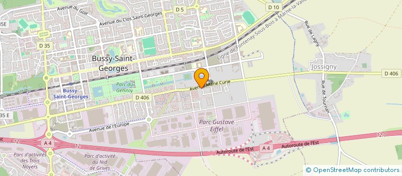 localisation de l'entreprise YARA ELECTRONIC SYSTEMS  BUSSY-SAINT-GEORGES