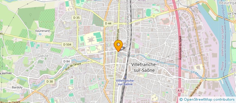 localisation de l'entreprise YAREN à VILLEFRANCHE-SUR-SAONE